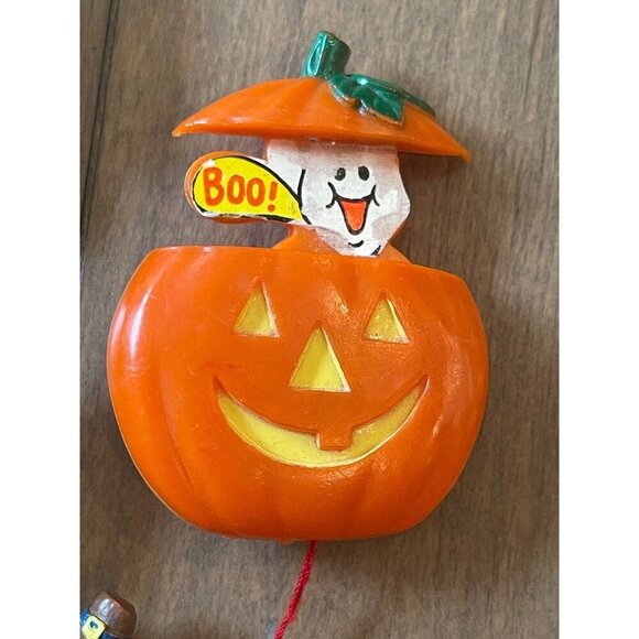 Vintage Halloween Brooch Pin Collection  Pumpkin Witch Cat Bear Skeleton Franken - Picture 11 of 11